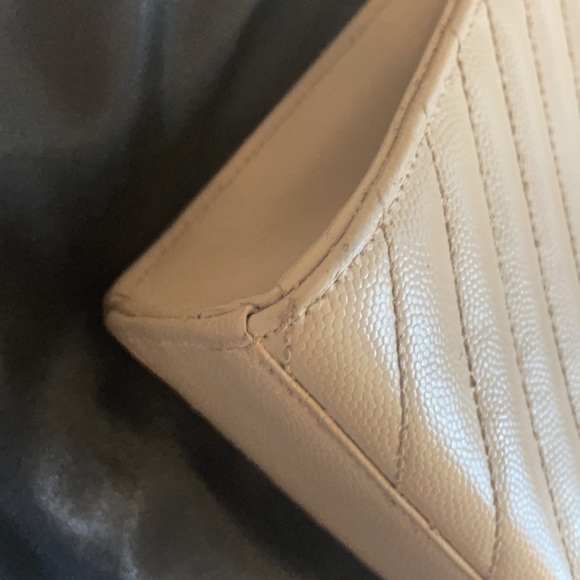 YSL Grain De Poudre Large Matelasse Chevron Satchel - Picture 17 of 17